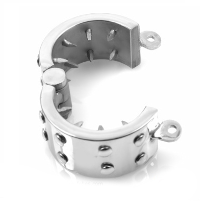 Anneau de Chasteté Anti-Érection Acier 16 Pointes - Metal Hard