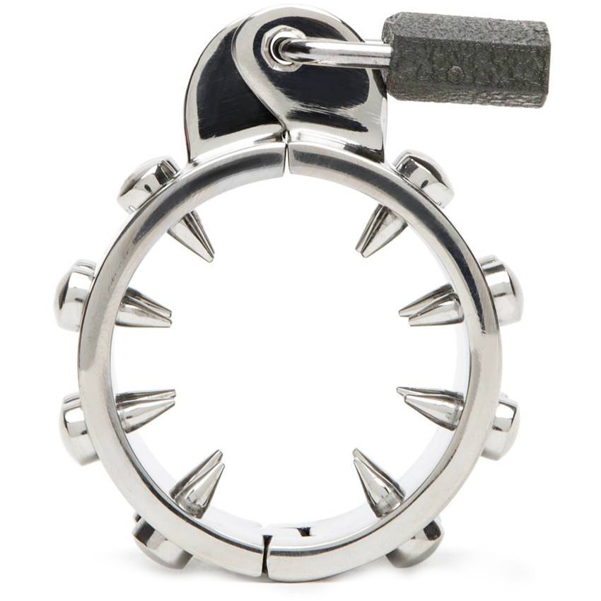 Anneau de Chasteté Anti-Érection Acier 16 Pointes - Metal Hard