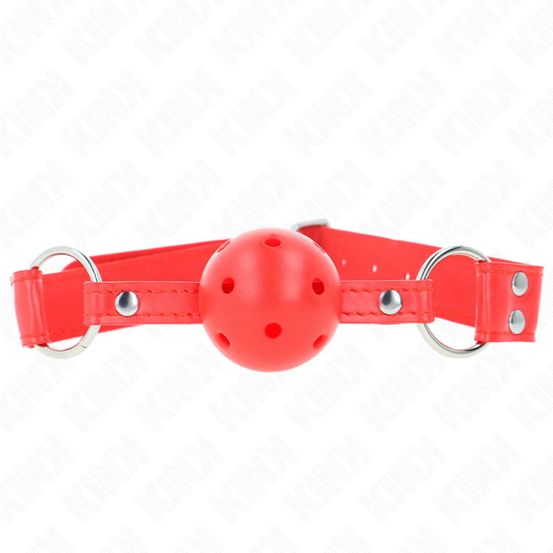 Bâillon BDSM Boule Creuse Ajourée Sangle Réglable - Kink