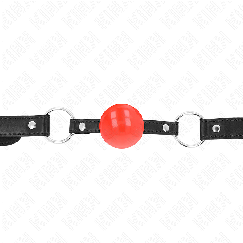Bâillon BDSM Boule en TPE de 4 cm avec Sangle Ajustable - Kink