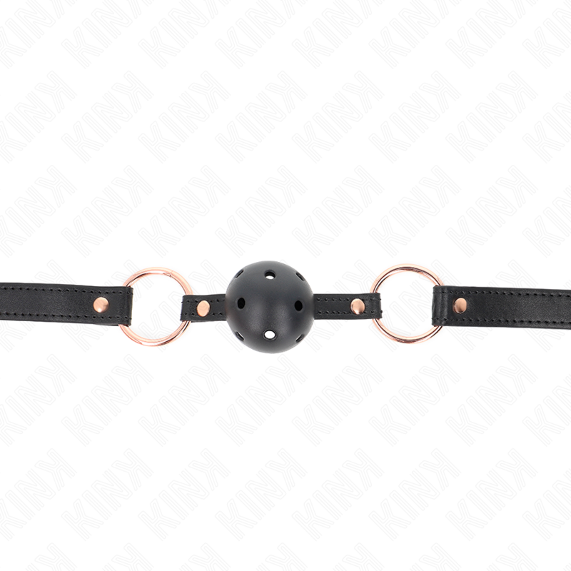 Bâillon BDSM Boule en TPE de 4 cm avec Sangle Ajustable - Kink