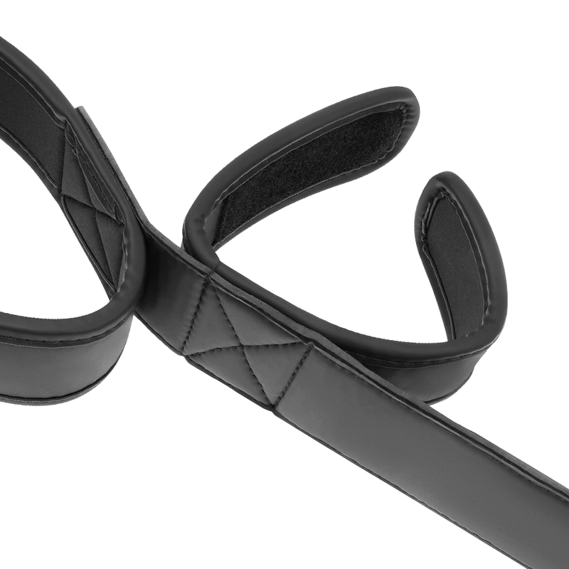 Barre d'Écartement Bondage Doublure Néoprène Cuir Vegan Velcro - Fetish Submissive