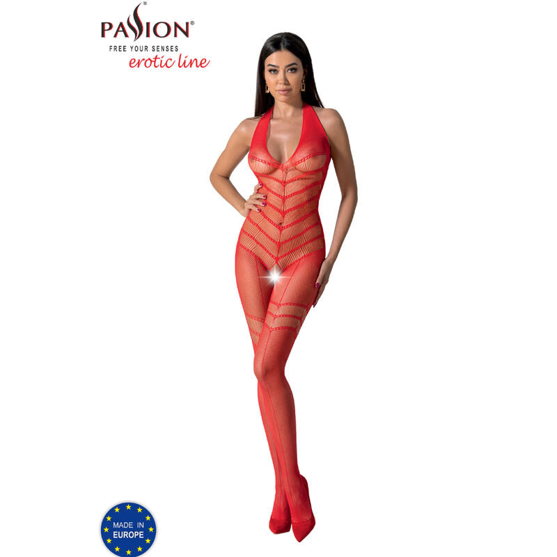 Bodystocking Résille BS100 Dentelle Transparences Taille Unique - Passion Woman