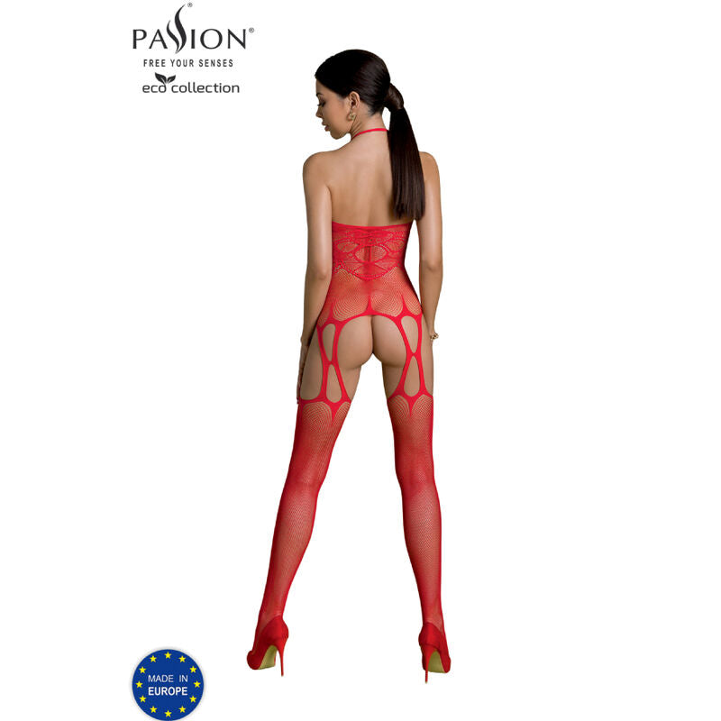 Bodystocking Résille Eco Collection BS002 Ouvert 3 Coloris - Passion