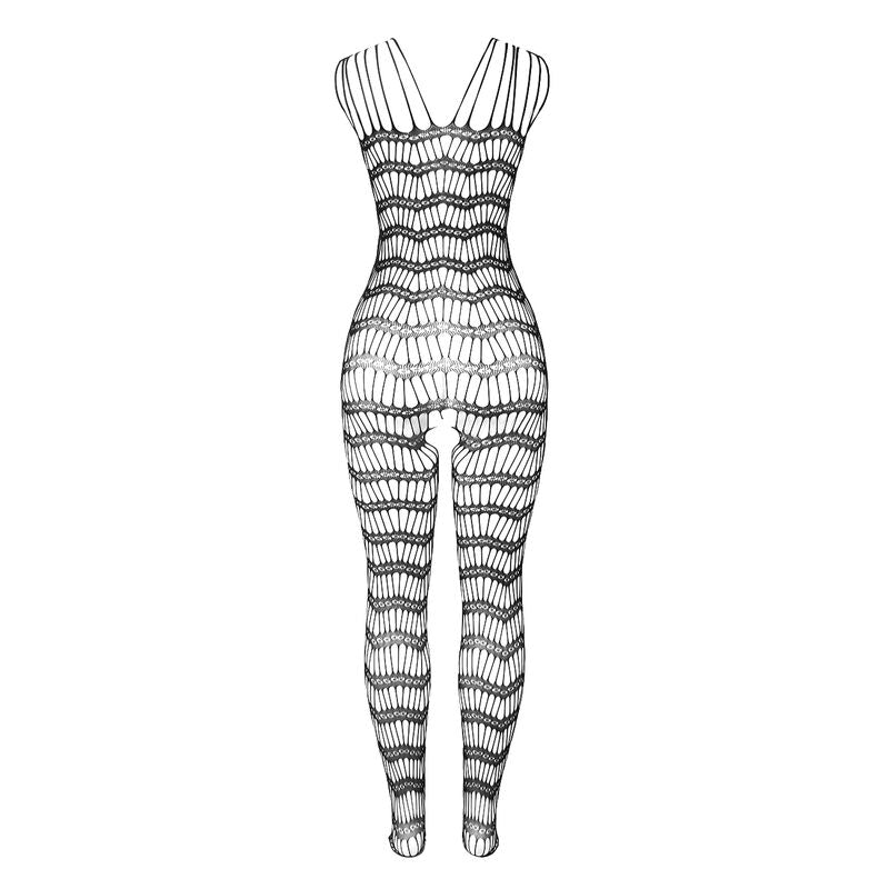 Bodystocking Résille Ouvert Bretelles Épaules Taille Unique - Subblime