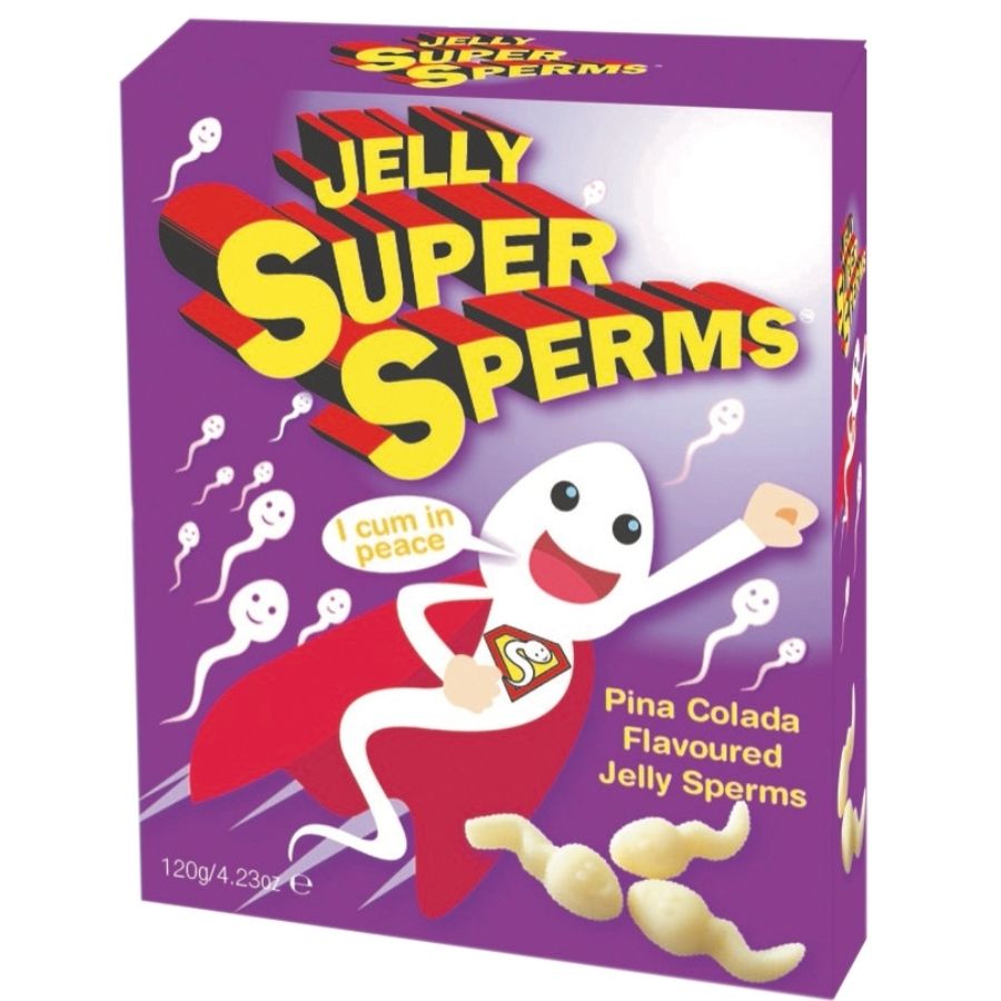 Bonbons Gélifiés Super Sperm Gummies Forme Sperme Pina Colada 120 g - Spencer & Fleetwood