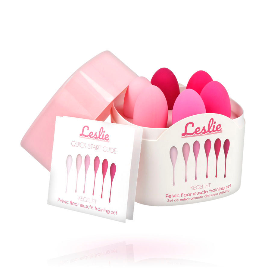 Boules de Geisha Kegel Fit Set Progressif 6 Poids Étanche IPX7 - Leslie