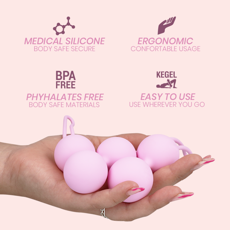 Boules de Geisha Pelvis Health II Kit 3 Tailles Kegel Progressif - Intimichic
