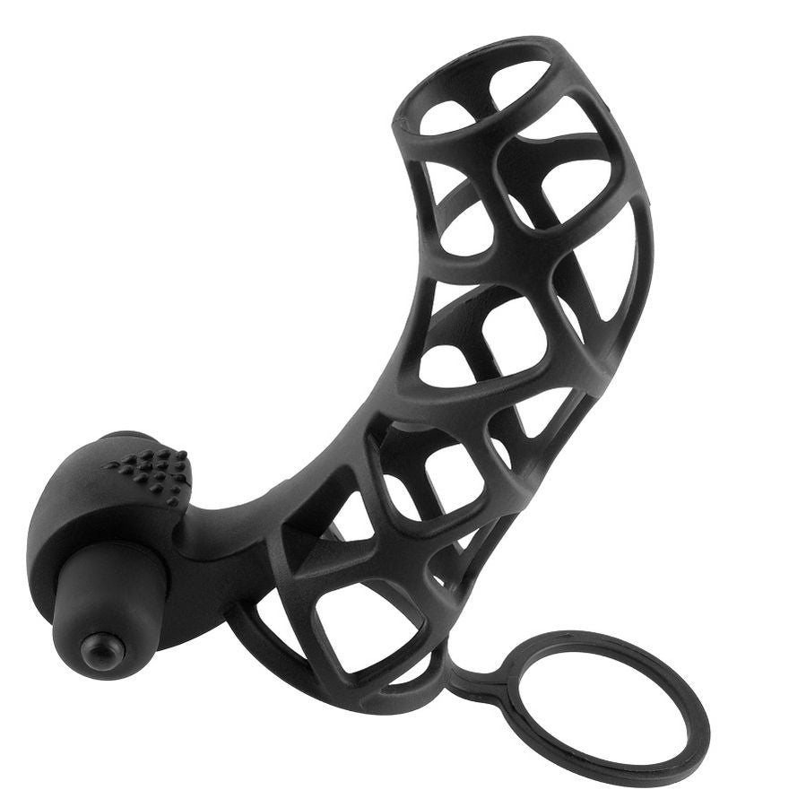 Cage de Puissance Vibrante Silicone Cockring Stimulateur Clitoridien - Fantasy X-Tensions