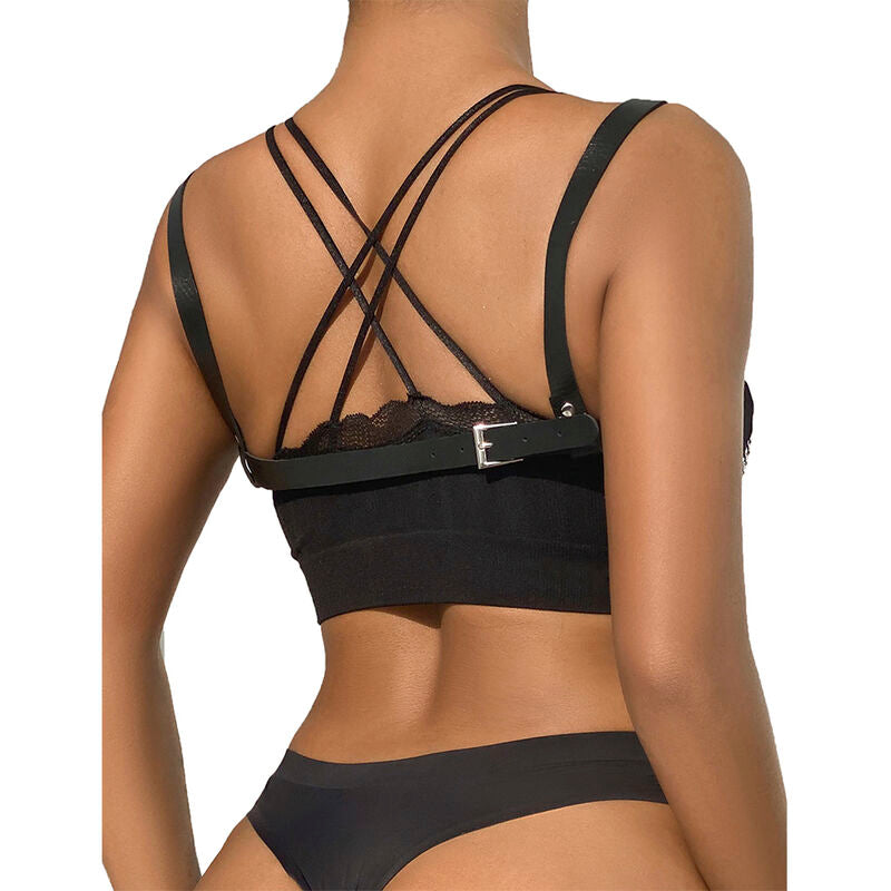 Ceinture Bondage Punk Boucle Métal Réglable Taille Unique - Subblime