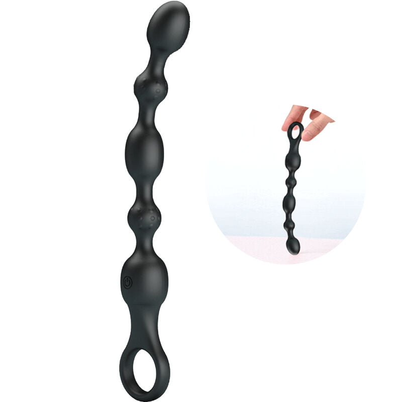 Chapelet Anal Vibrant Van Perlé 10 Vibrations Rechargeable - Pretty Love