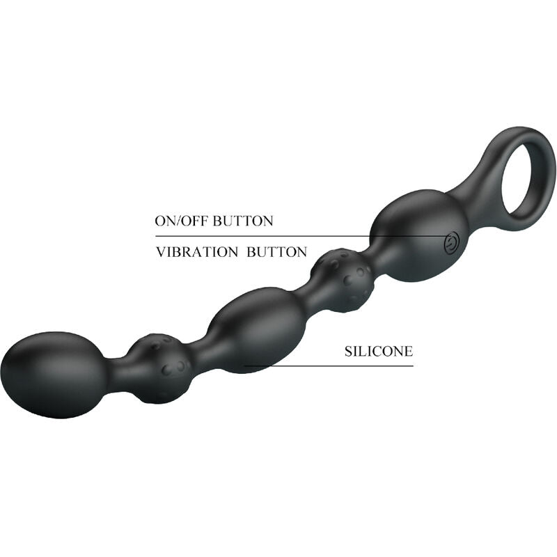 Chapelet Anal Vibrant Van Perlé 10 Vibrations Rechargeable - Pretty Love