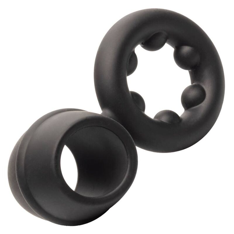 Cockring Alpha Dual Magnum Silicone Double Anneau avec Soutien Scrotum - CalExotics