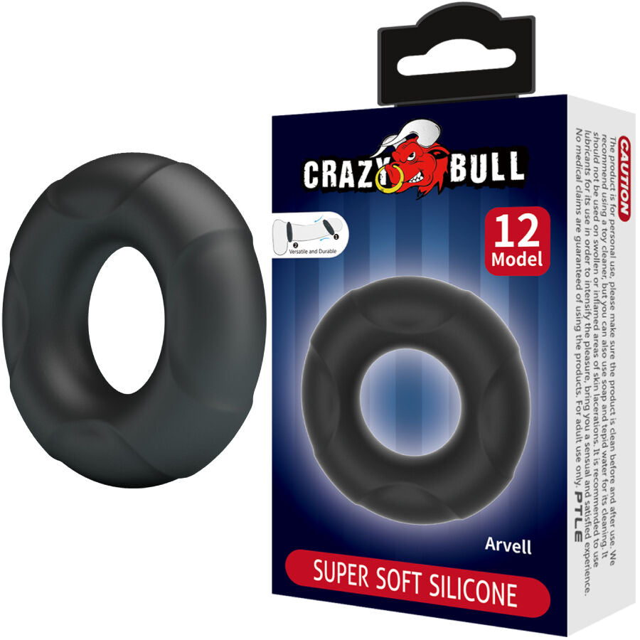Cockring Arvell Silicone Souple Réglable Modèle 12 - Crazy Bull