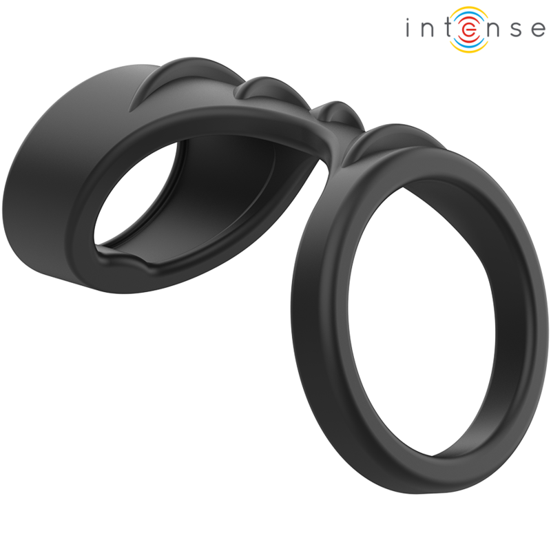 Cockring Double Theo Silicone Pénis et Testicules - Intense