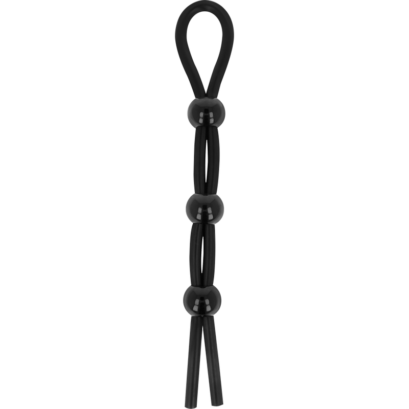 Cockring Pénis et Testicules Cordon Ajustable Silicone - Ohmama