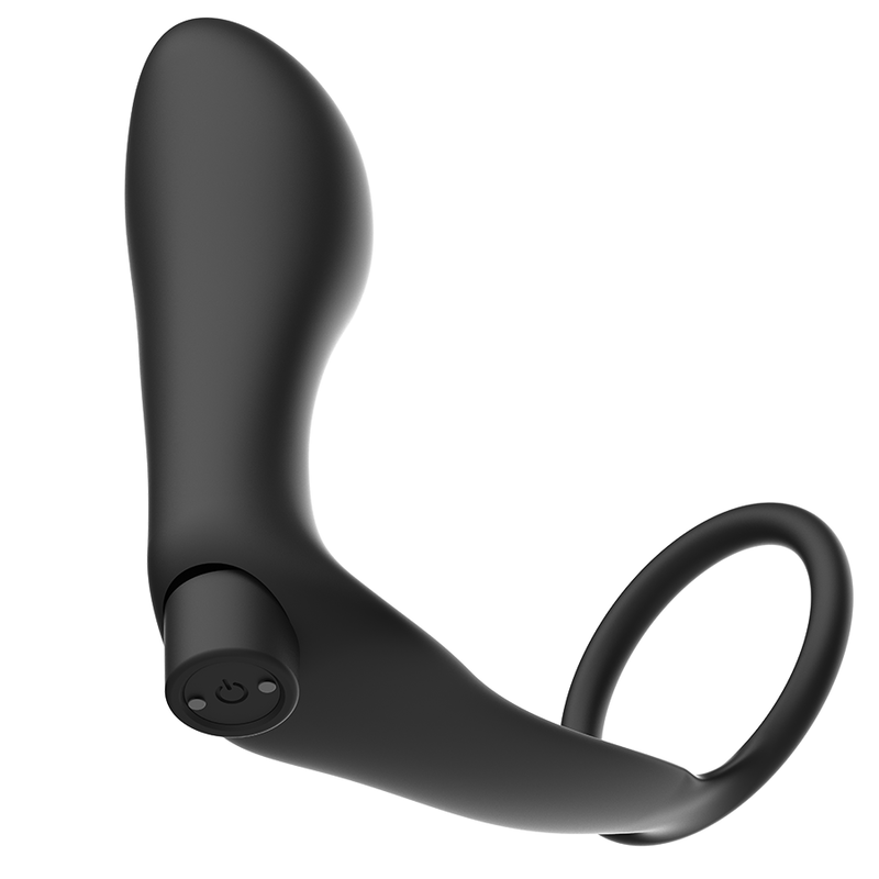 Cockring Vibrant avec Plug Anal Télécommandé 10 Modes Rechargeable - Addicted Toys