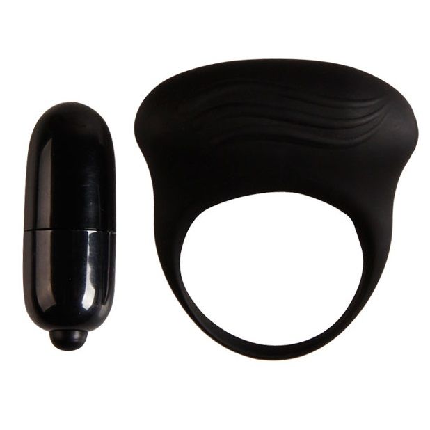 Cockring Vibrant Bertram Silicone Bullet Amovible - Pretty Love
