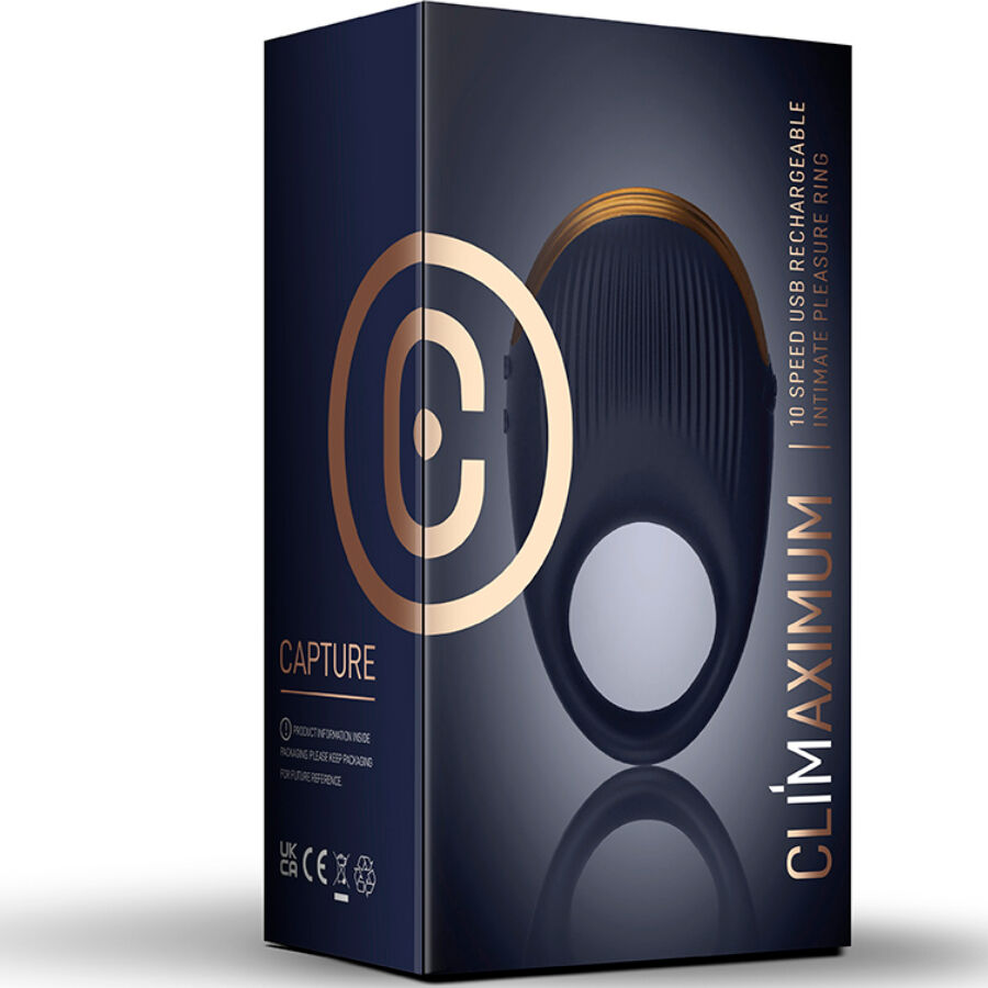 Cockring Vibrant Capture Sensory 10 Vitesses Rechargeable IPX7 - Climaximum