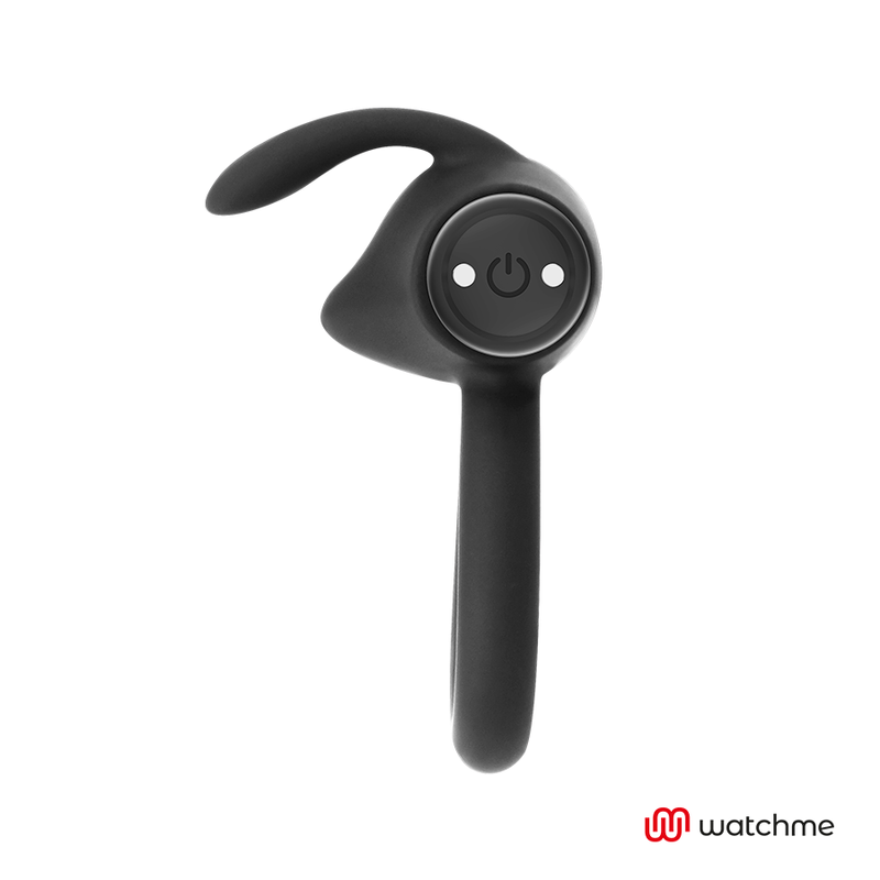 Cockring Vibrant Connecté Agron WatchMe 10 Modes Rechargeable - Black&Silver