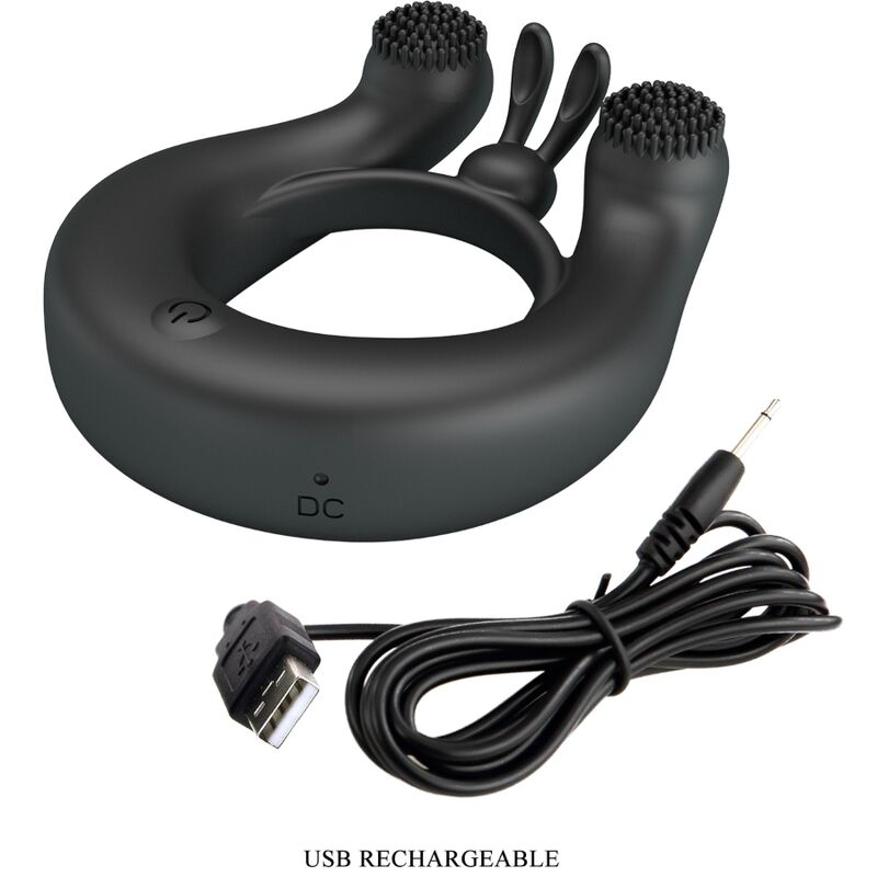 Cockring Vibrant Dahlia Stimulateur Clitoris 12 Vibrations Rechargeable - Pretty Love