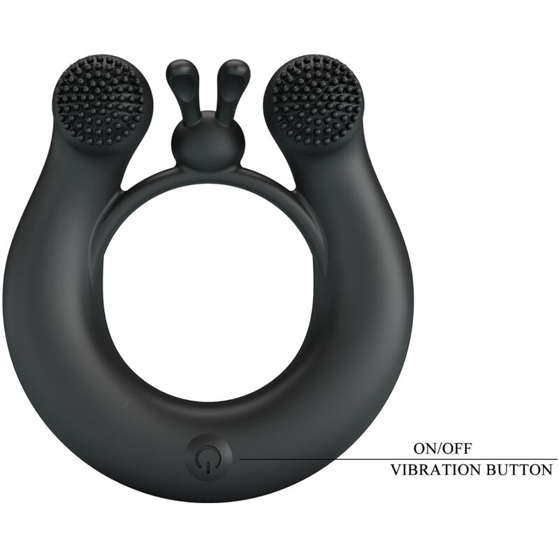 Cockring Vibrant Dahlia Stimulateur Clitoris 12 Vibrations Rechargeable - Pretty Love