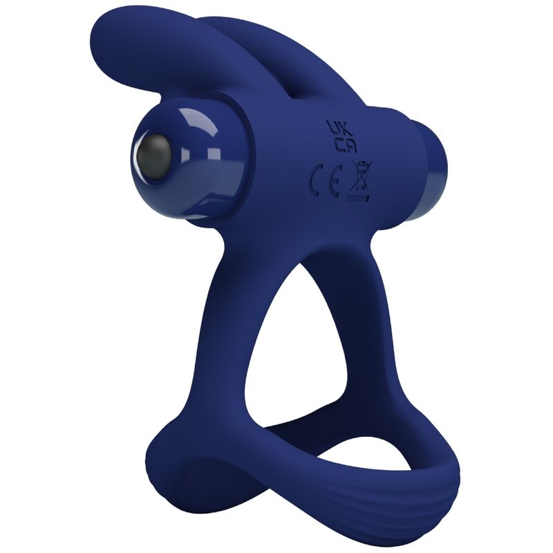 Cockring Vibrant Double Anneau Francisco Silicone 10 Modes - Pretty Love