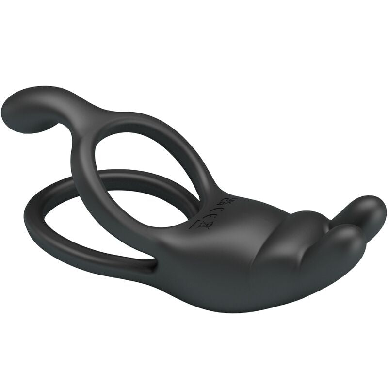 Cockring Vibrant Double Anneau Seth 7 Vibrations Rechargeable - Pretty Love