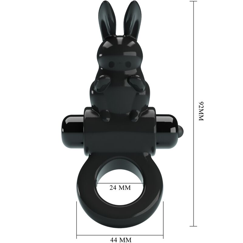 Cockring Vibrant Rabbit 10 Vibrations Stimulation Clitoridienne - Pretty Love