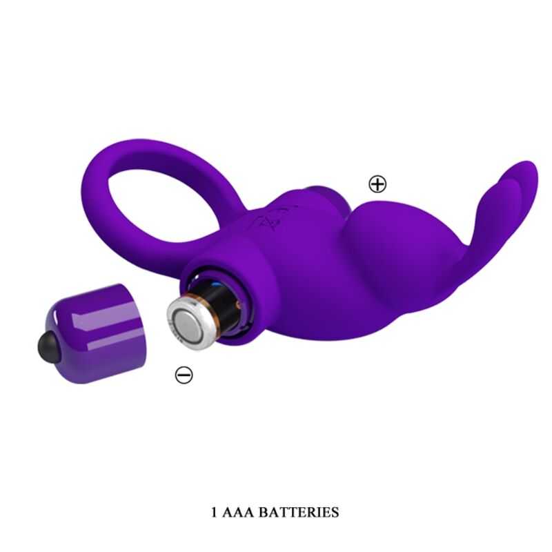 Cockring Vibrant Rabbit Stimulateur Clitoridien 10 Modes Silicone - Pretty Love
