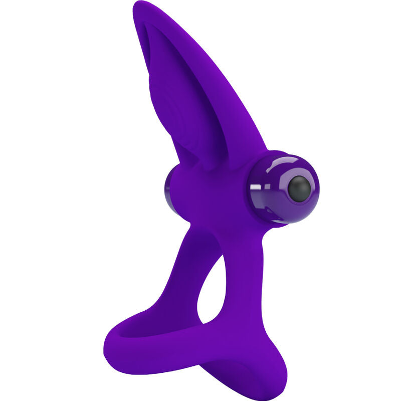 Cockring Vibrant Silicone 10 Vibrations Rechargeable - Pretty Love