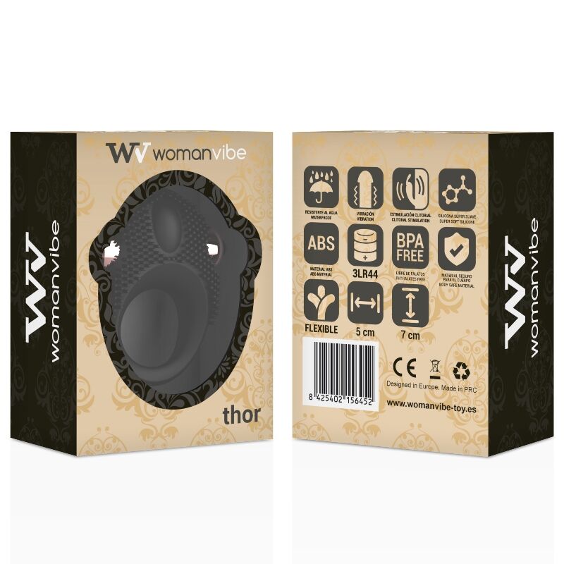 Cockring Vibrant Thor Silicone Stimulateur Clitoridien 11000 tr/min - Womanvibe