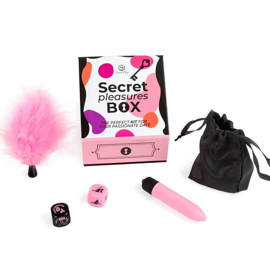 Coffret Couple Secret Pleasures Dés + Œuf Vibrant + Plumeau - Secretplay
