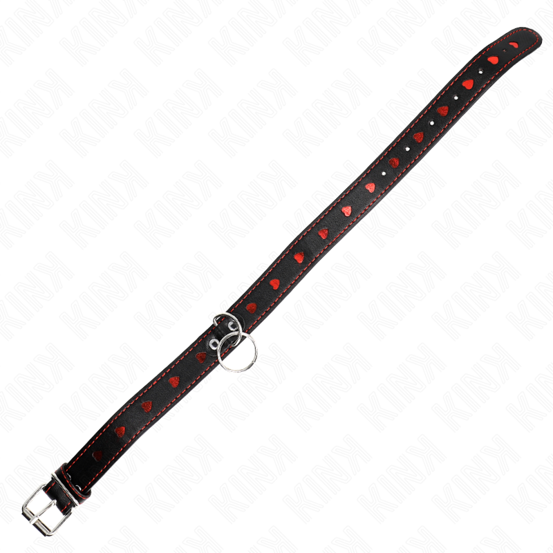 Collier BDSM avec Laisse Bracelet Détails Cœur Réglable 65 cm - Kink