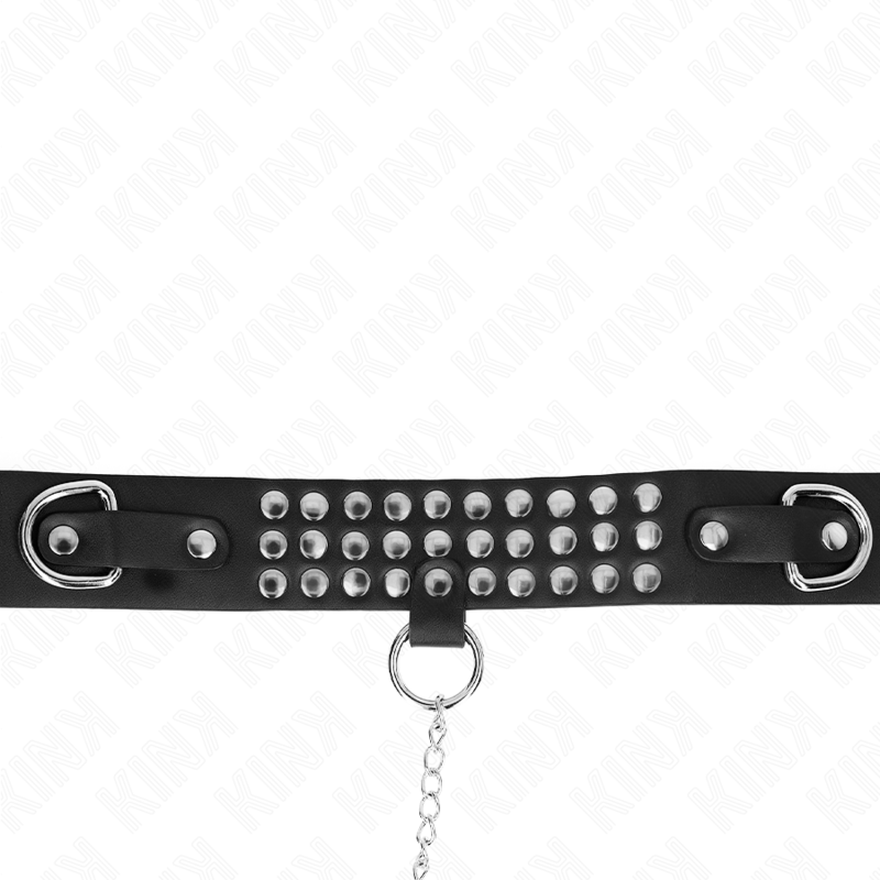Collier BDSM avec Laisse Strass Réglable 37-42 cm - Kink