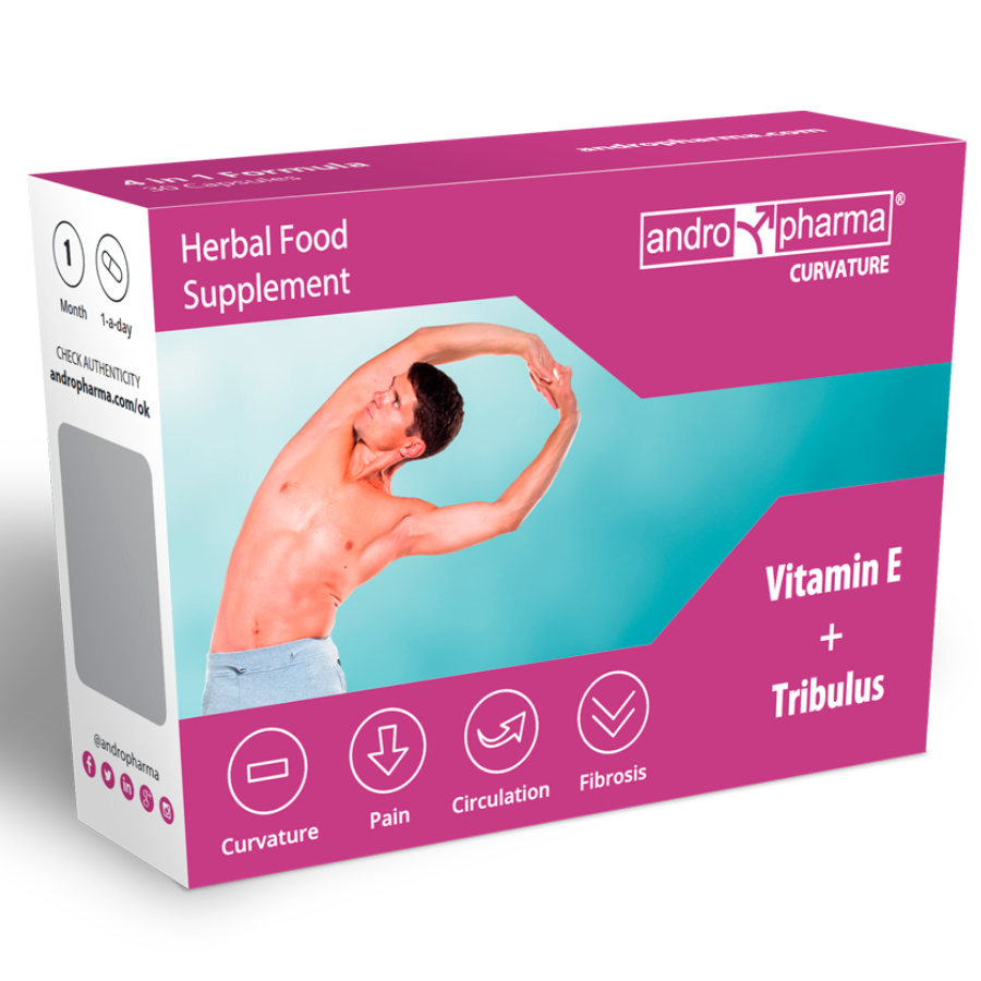 Complément Curvature Courbure de la Verge Cure Naturelle - Andro Medical