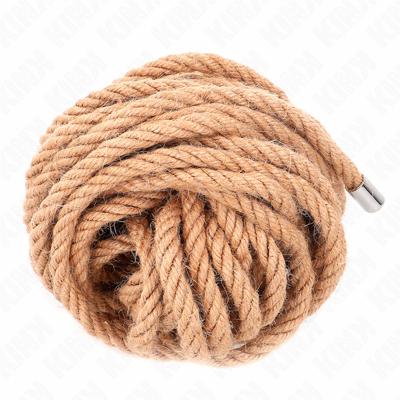 Corde de Bondage Chanvre Naturel Tête Métallique - Kink Rope Arts