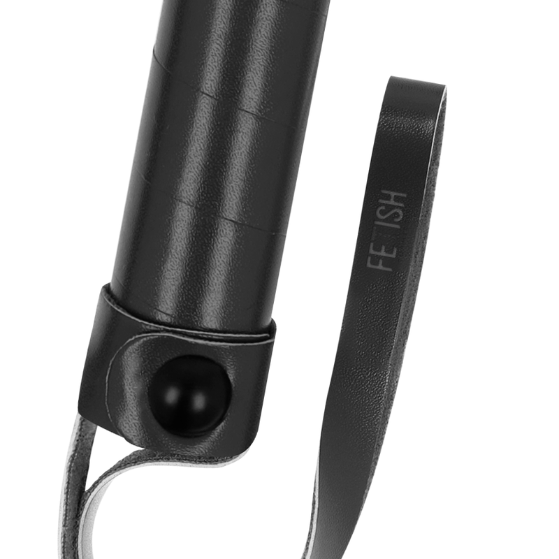 Cravache BDSM Cuir Végétalien Néoprène Sans Nickel 28 cm - Fetish Submissive