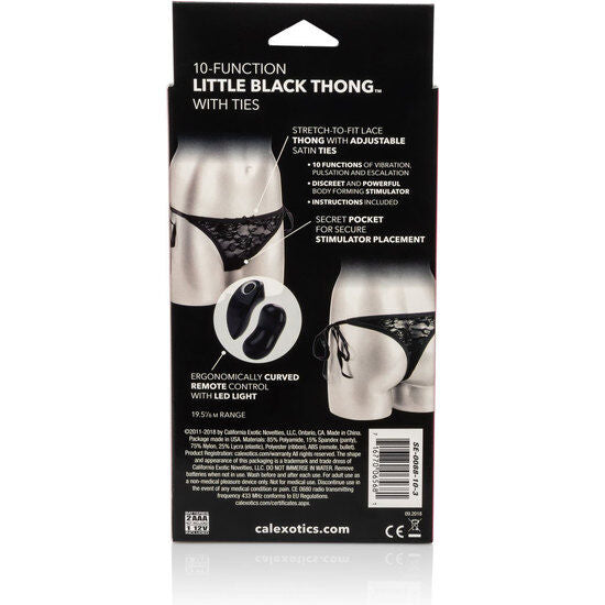 Culotte Vibrante String Dentelle Œuf Amovible 10 Fonctions - CalExotics