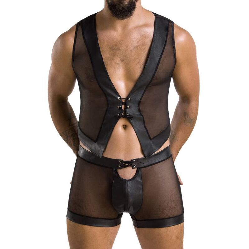 Ensemble Lingerie Homme William Noir Certifié Oeko-Tex - Passion Men