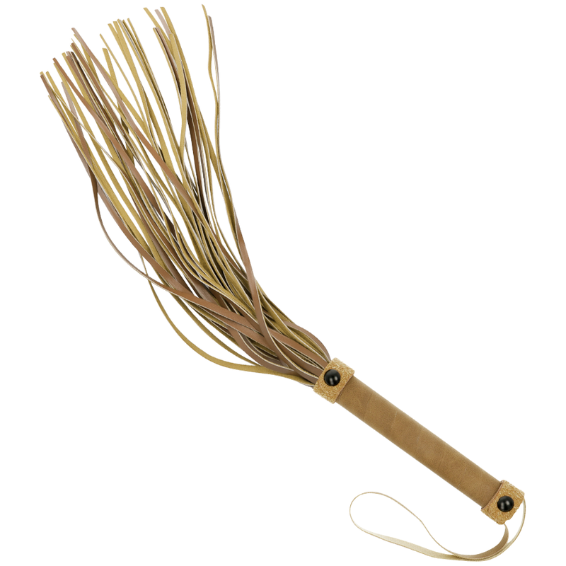 Fouet BDSM Origin Cuir Vegan Manche Sans Nickel 28 cm - Fetish Submissive
