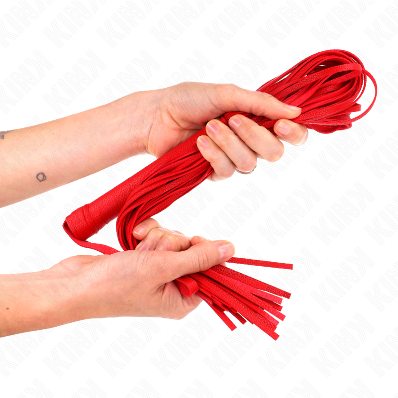 Fouet BDSM PVC Souple 70 cm Poignée Ergonomique - Kink