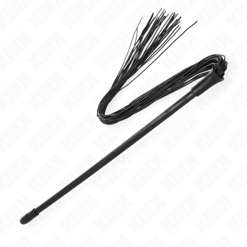 Fouet BDSM Silicone Souple 60 cm Poignée Ergonomique - Kink