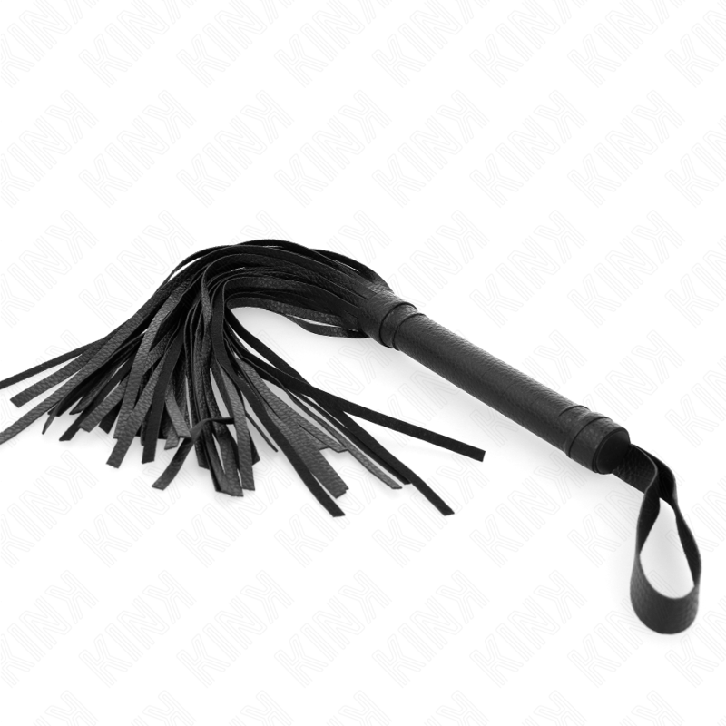 Fouet à Perles BDSM Bleu Foncé 43,5 cm Poignée Ergonomique - Kink