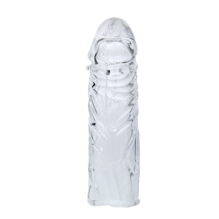Gaine à Pénis Lilas Silicone Adaptable Réversible 13 cm - Baile