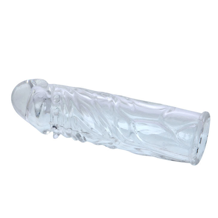 Gaine à Pénis Lilas Silicone Adaptable Réversible 13 cm - Baile