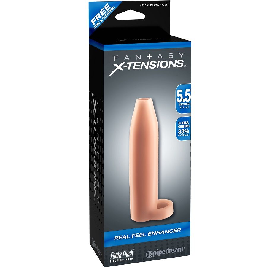 Gaine à Pénis Real Feel Enhancer Tête Ouverte +33% Circonférence - Fantasy X-Tensions