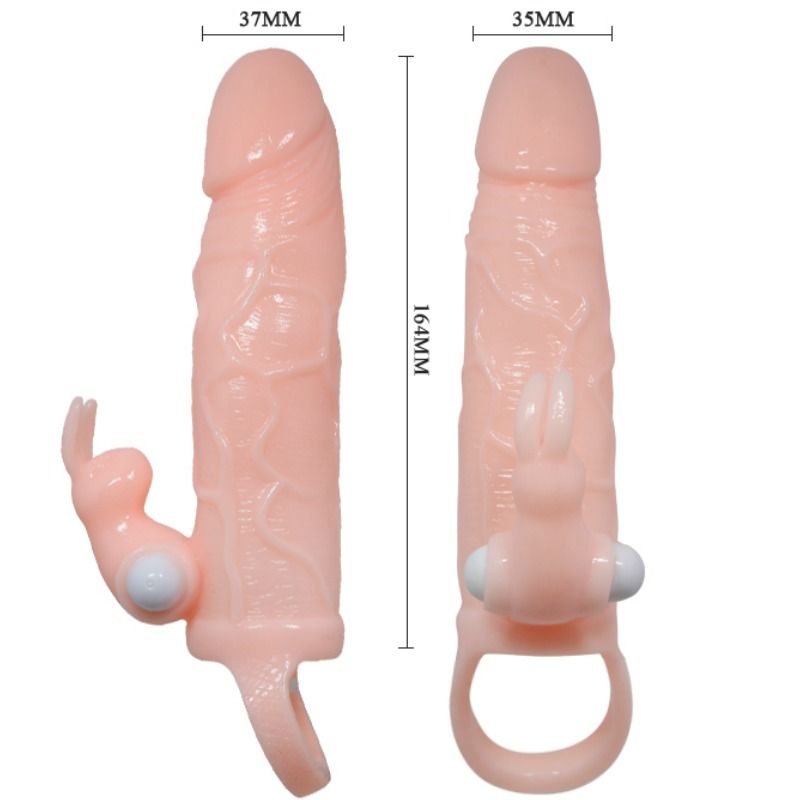 Gaine à Pénis Vibrante Brave Man Rabbit Double Moteur 16,5 cm - Baile