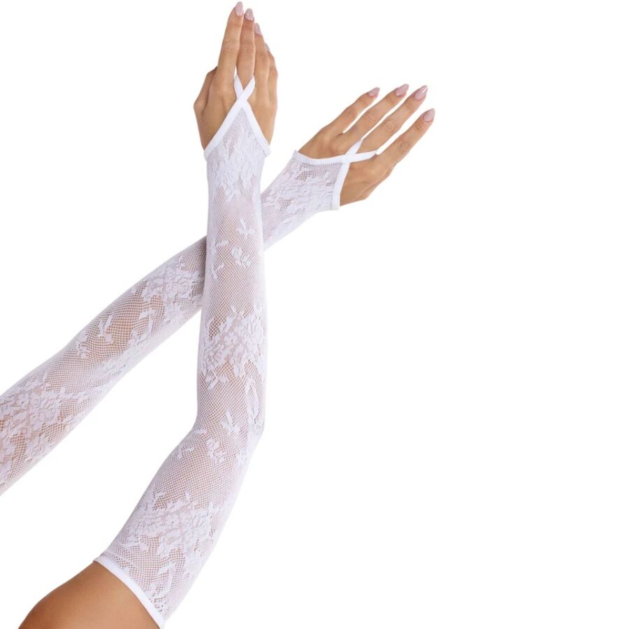 Gants Longs Dentelle Florale Résille Extra-Longs Coudes - Leg Avenue