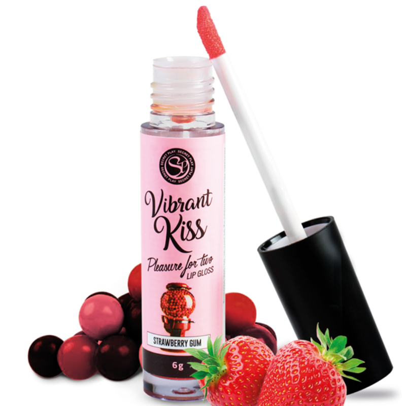 Gloss à Lèvres Vibrant Kiss Comestible - Secretplay